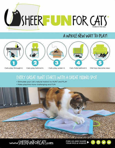 Sheer Fun Cat Toy -blue🩵(On Sale! Ends 7/10/2026)